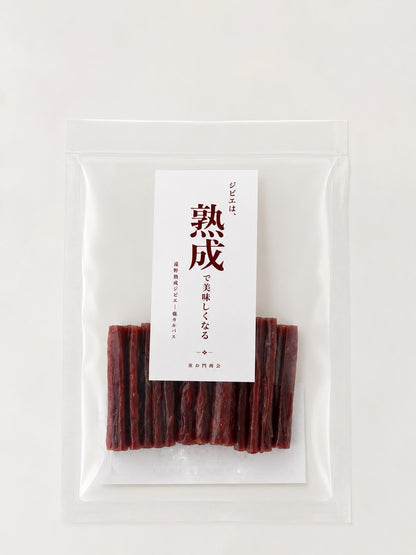 【ジビエは熟成で美味しくなる 鹿カルパス】 遠野鹿 熟成肉 100%使用 国産